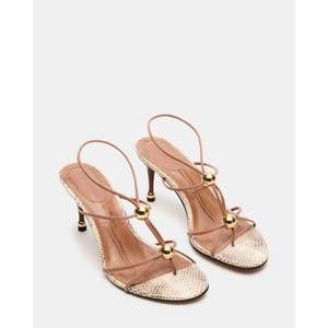 NEW STEVE MADDEN women's ramos heels in natural snake